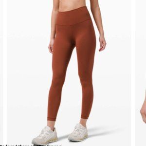 Lululemon Wonder Train 25” - Dark Terracotta (Size 4)